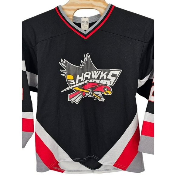 Twin Cities Hawks Hockey Jersey DELANEY‎ #24 Adult Medium Made Canada Authentic - Picture 3 of 11